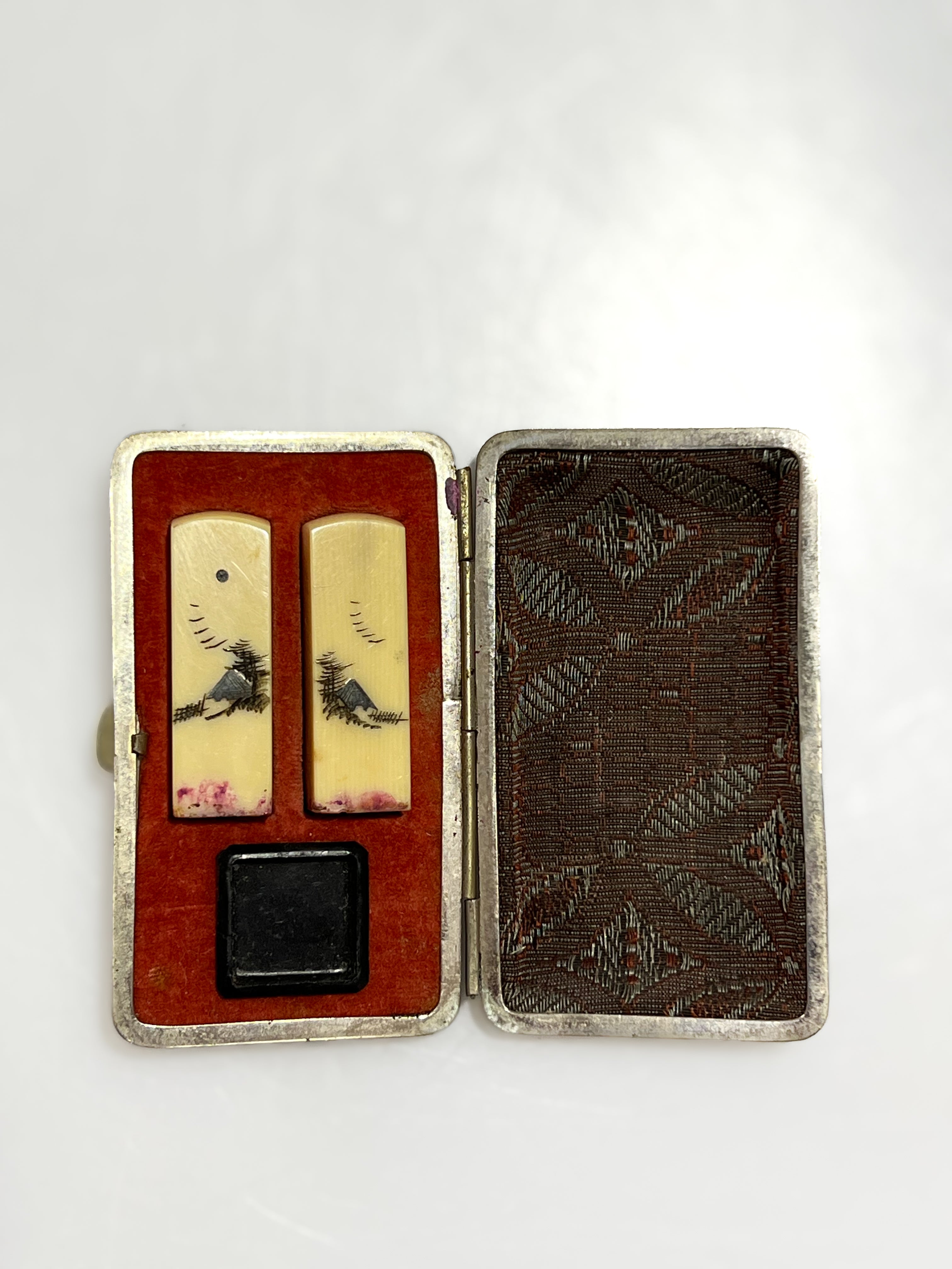 Pair of Qing Dynasty Stamp Seals with Original Case