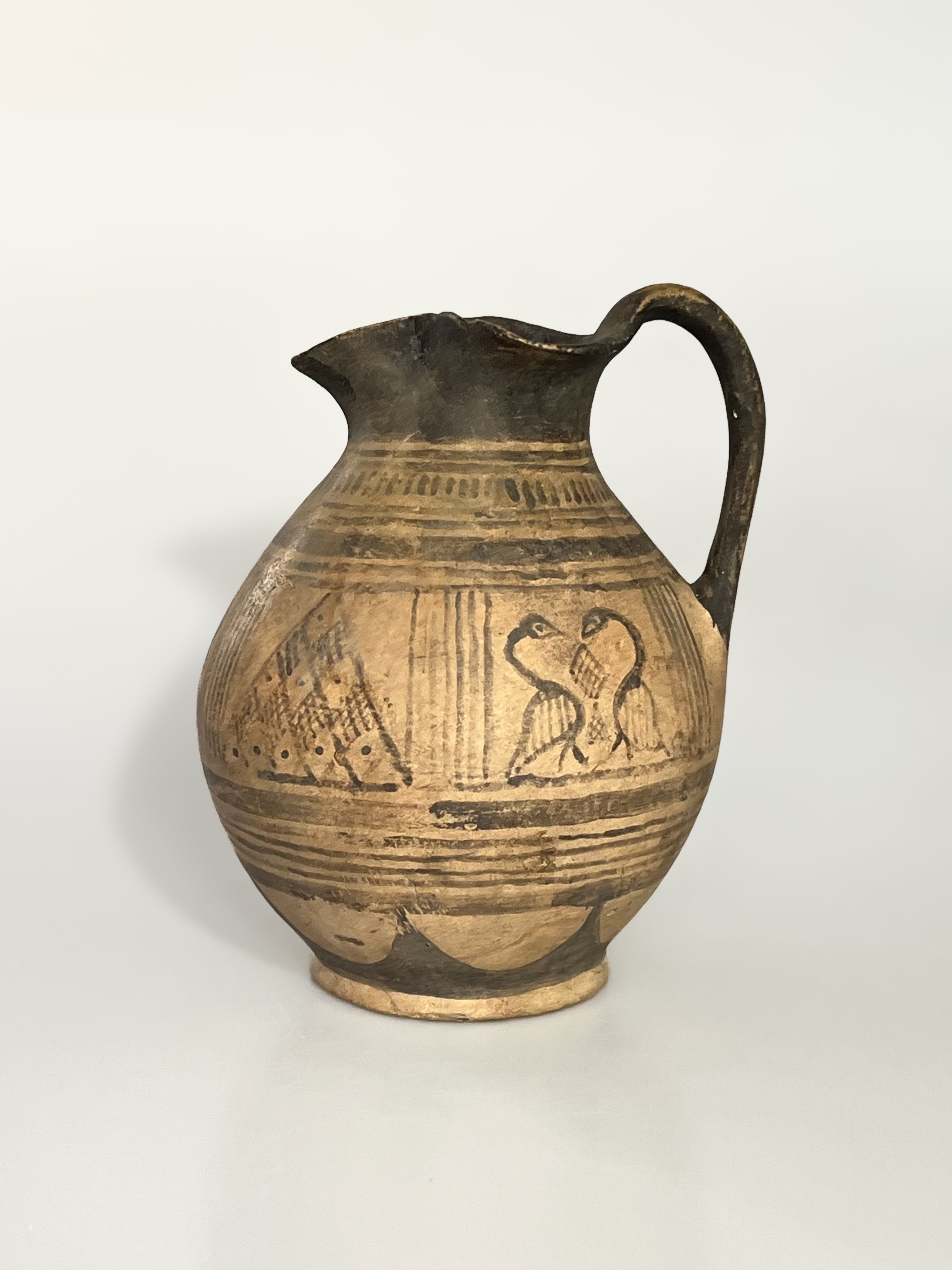 Ancient Greek Oinochoe, circa 7th Century B.C.